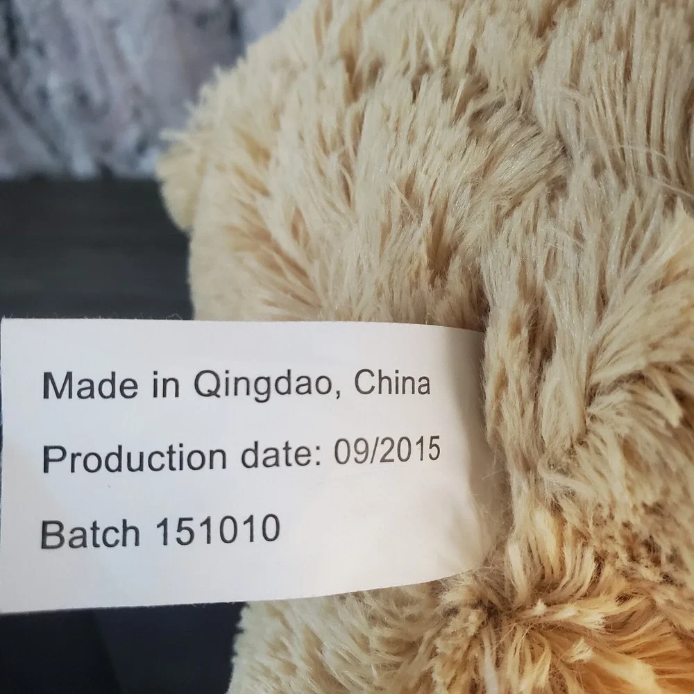 Best Made Toys Tan Beige Teddy Bear I LOVE YOU Plush Heart 9.5